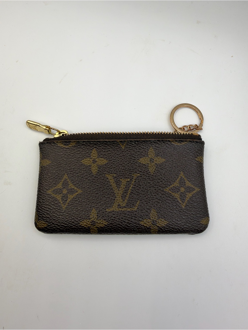Louis Vuitton Pochette Cles Monogram Key Pouch, Brown